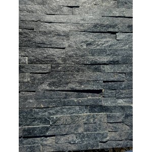 Akmens panelis „Black quartz”, 15 x 60 cm, m2